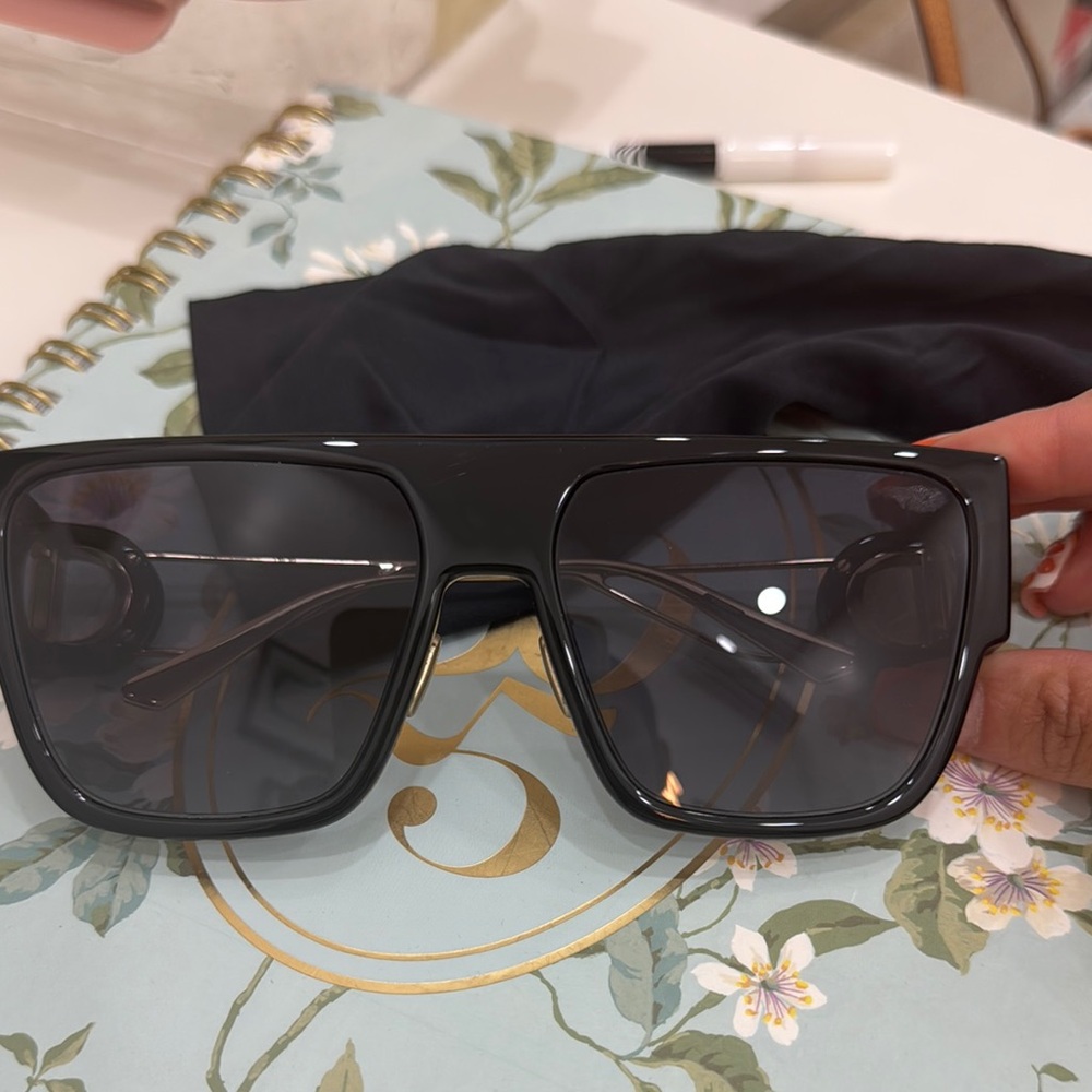 Dior Black Oversized Square Sunglasses